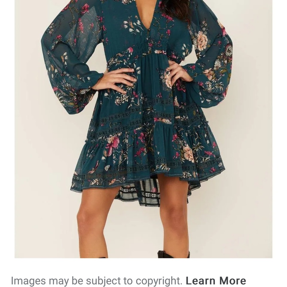 Beautiful boho dress! Deep and rich colors!!! Worn once!